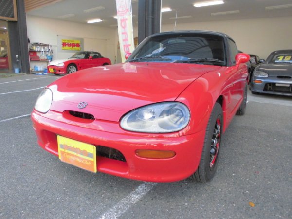 スズキカプチーノ　H８年式　アンタレスレッド　５MT　９３万円