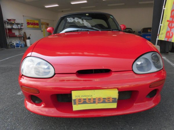 スズキカプチーノＨ７年式　アンタレスレッド５ＭＴ　８６．４万円