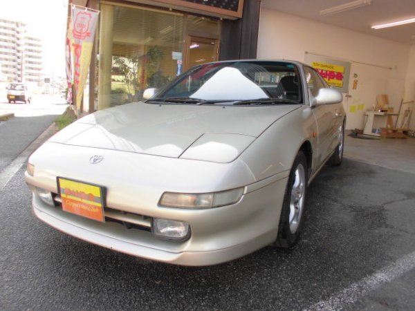 トヨタＭＲ-2　G-LimitedⅤ型　T-BARルーフ５MT　ベージュマイカ　１９８万円