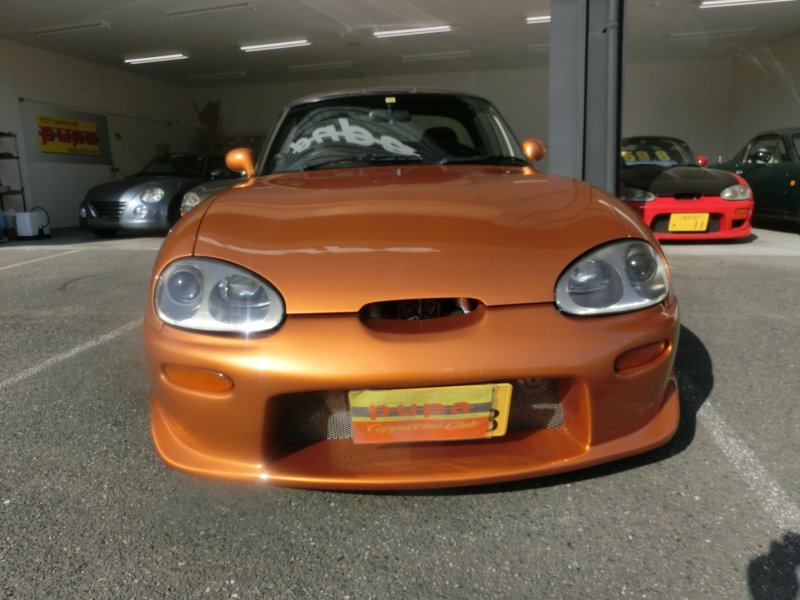 スズキカプチーノH４年　サンセットオレンジ５MT　商談中