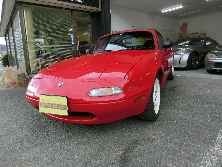 ユーノスロードスターNA6CE　クラシックレッド５MT　66万円