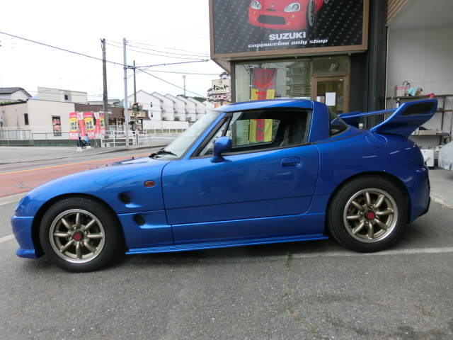 スズキカプチーノH９年3.1型　ブルメタ５MT　168万円