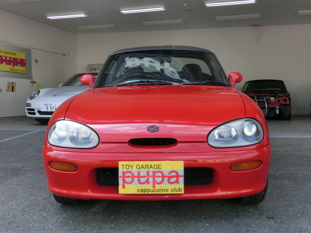 スズキカプチーノH8年アンタレスレッド５MT　108万円