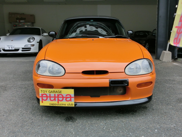 スズキカプチーノH4年　タンジェリンオレンジパール５MT　１１８万円