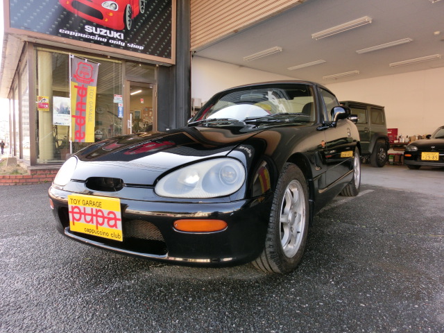 スズキカプチーノH８年式ソリッドブラック５MT　１3８万円