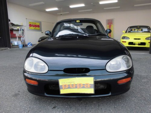 スズキカプチーノＨ６年式ダークグリーン　５ＭＴ６５万円