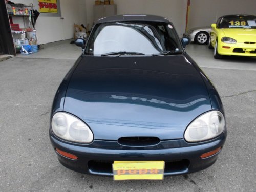 スズキカプチーノＨ９年　ターコイズグリーン　５ＭＴ110万円